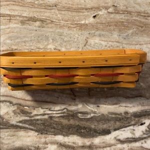 Vintage Longaberger basket & protector